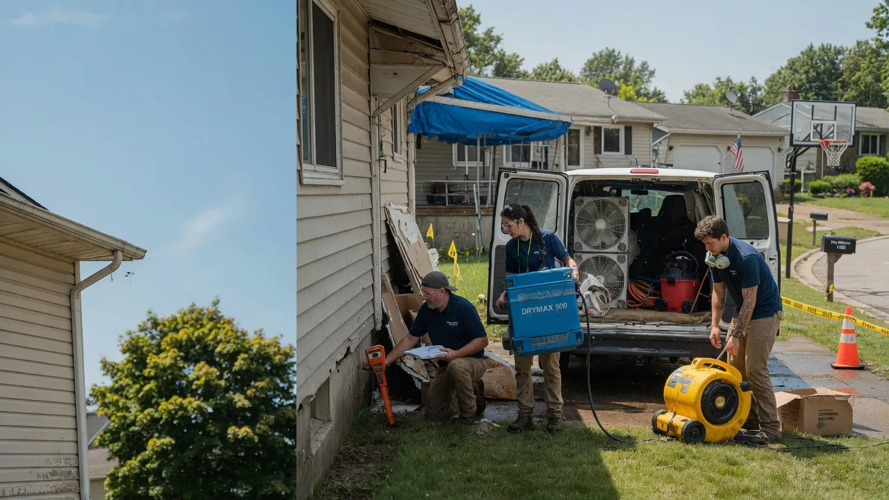 Ceiling Leak Cleanup in Porterfield, WI near me